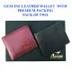Italian Leather Men’s Tri-Fold Wallet Gift Set – Pack of Two Premium Wallets