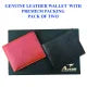 Italian Leather Men’s Tri-Fold Wallet Gift Set – Pack of Two Premium Wallets