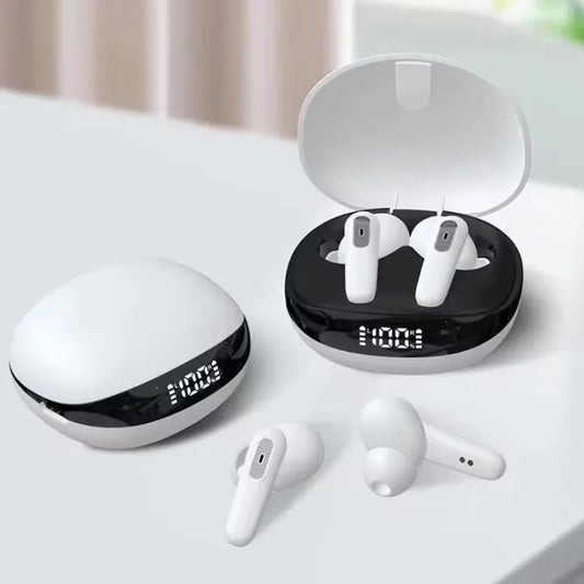 AirPods TWS 12 Mini Bluetooth Wireless Earbuds – True Wireless Stereo, Deep Bass, Handsfree, Charging Case, Extra Ear Tips, Pop-Up Feature, Universal Compatibility