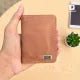 Men’s Premium Leather Short Wallet – Magnetic Button Closure, Slim & Stylish Branded Wallet